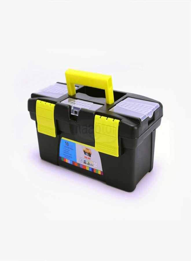 Premium & Impact Resistant Harware Tool Storage Box | Compact Design | Removable Tray For Easy Access | Durable Plastic Material | Ergonomic Handle | Lightweight Organizer For Tools | Easy to Carry